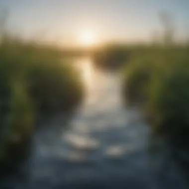 Graceful Seagrass Bed Swaying seagrass meadow in clear ocean waters