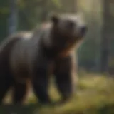 Majestic bear showcasing resilience in the wild