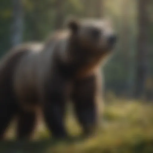 Majestic bear showcasing resilience in the wild