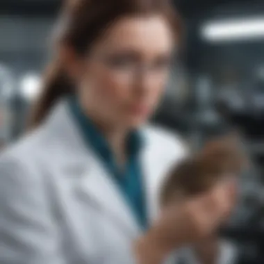 A pioneering scientist conducting groundbreaking experiments