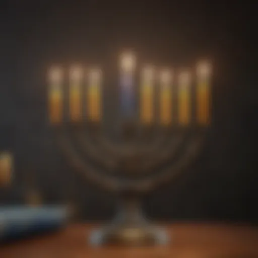 Symbolic Hanukkah Menorah