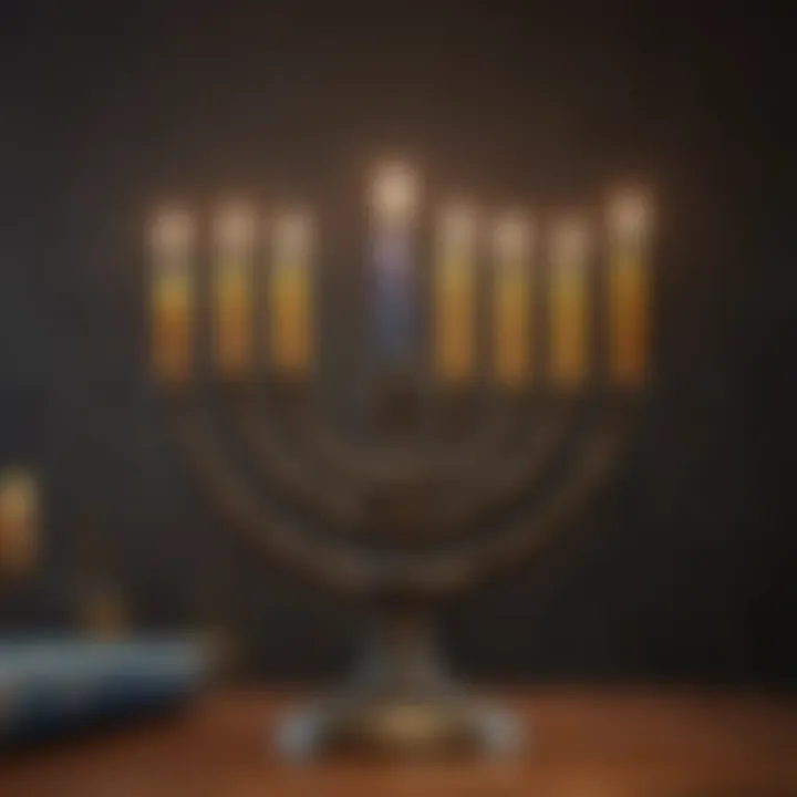 Symbolic Hanukkah Menorah
