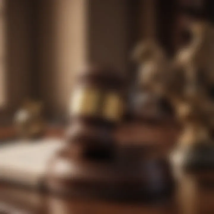 Legal documents and a gavel symbolizing legal avenues