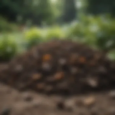 Finished compost ready for garden use