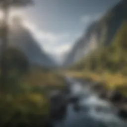 Majestic Fiordland National Park landscape