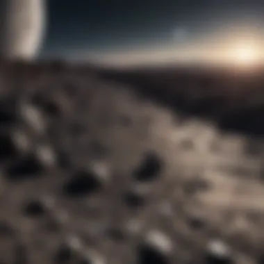 Moon's Surface from the Perspective of the Astronaut