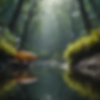 Diverse Aquatic Life in Pristine Freshwater Ecosystem