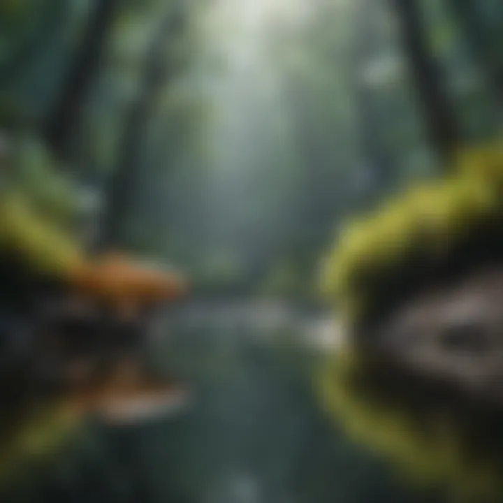 Diverse Aquatic Life in Pristine Freshwater Ecosystem