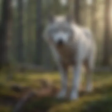 Strategic Hunting Techniques of Arctic Wolves Arctic wolves hunting in the wild