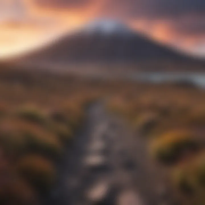 Captivating landscape of Tongariro Alpine Crossing