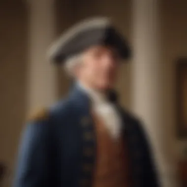 Inauguration as the First President George Washington taking the oath of office as the first U.S. President
