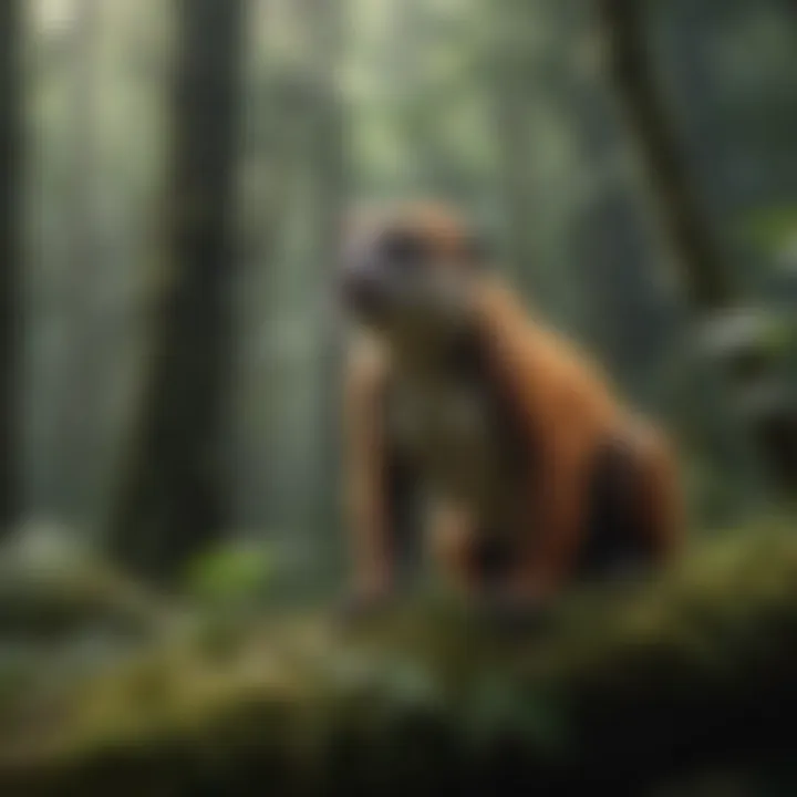 Conservation efforts aimed at protecting rainforest habitats.