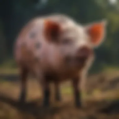 Colorful Spotted Gloucestershire Old Spot Pig