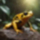 Vibrant coloration of Golden Poison Dart Frog