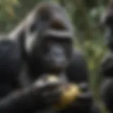 Gorilla Feeding Behavior