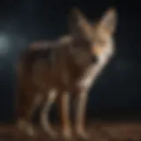 Graceful Coyote in Moonlight