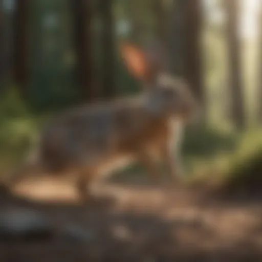 Graceful Jack Rabbit in Motion