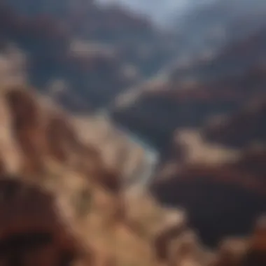 Aerial view of majestic Grand Canyon in all its natural splendor