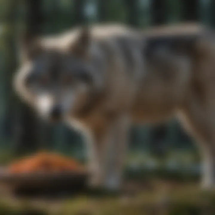 Gray wolf's food chain impact on the ecosystem