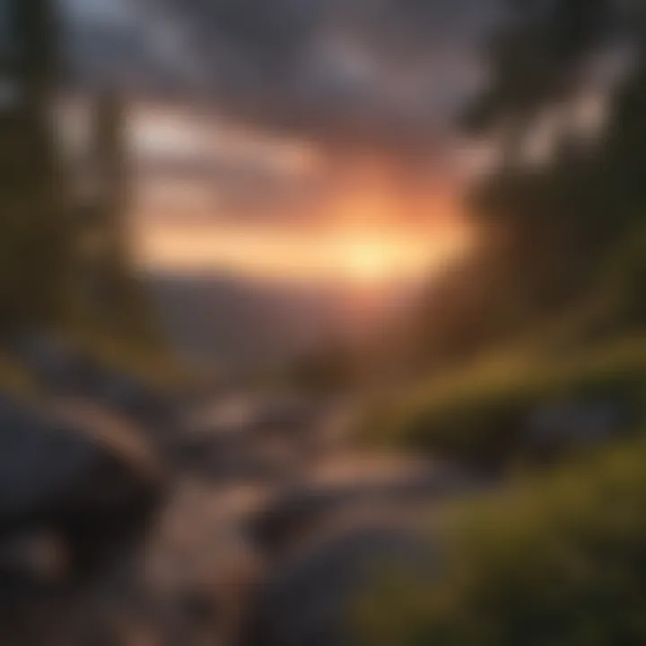 Sunset over the Great Smoky Mountains