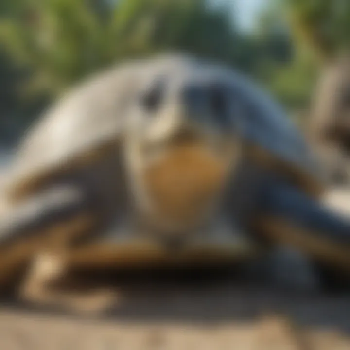 Researchers Studying Green Sea Turtle Nesting Patterns