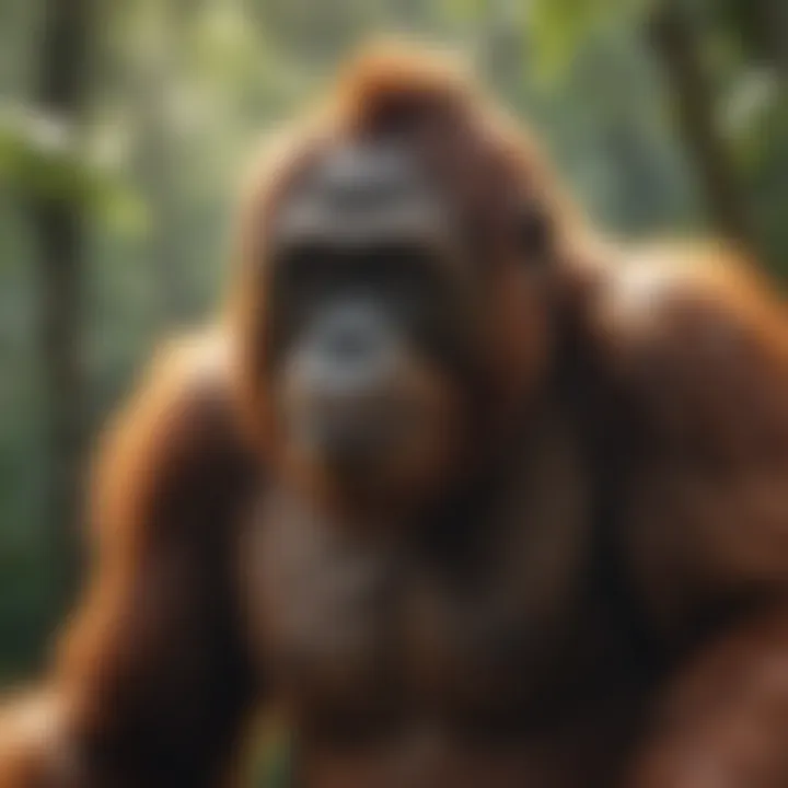 Orangutan Habitat Destruction by Deforestation