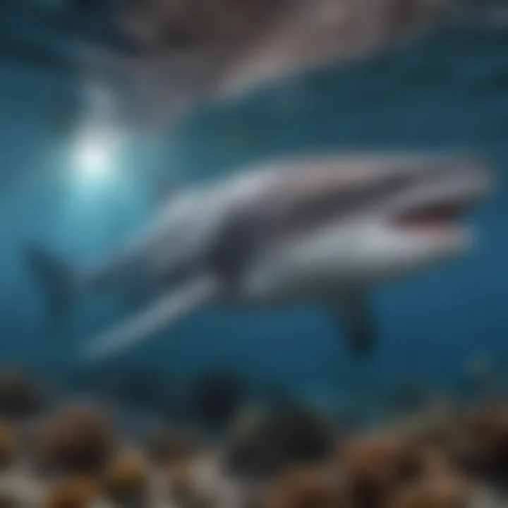 An illustration showcasing the geographical distribution of whale sharks across various oceans.