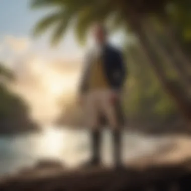 Island Beginnings: Alexander Hamilton Imagery portraying Hamilton's Caribbean roots