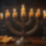 Candlelit Menorah symbolizing the Festival of Lights