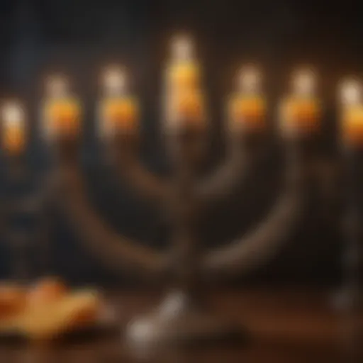 Candlelit Menorah symbolizing the Festival of Lights