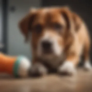 Happy Dog Engaged with Smelly Sock Toy