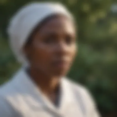 Harriet Tubman working as a nurse during the Civil War