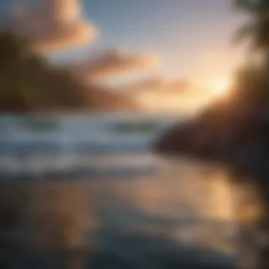 Sunset over the Waters of Molokai Breathtaking sunset over the serene waters of Molokai