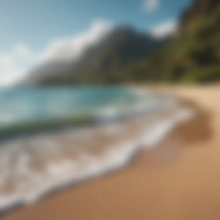 Turquoise Waters and Sandy Beaches of Kauai Pristine turquoise waters and white sandy beaches on Kauai