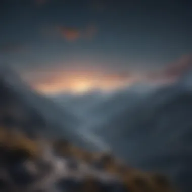 Magical view of the Himalayan mountain range