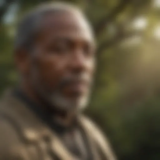 Visionary African American leader portrait