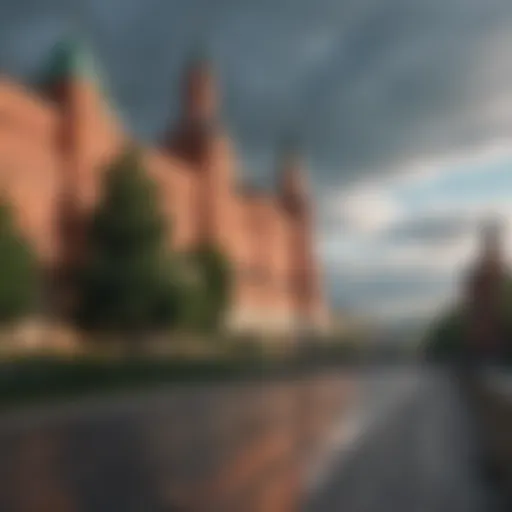 Historic Kremlin architecture in Moscow