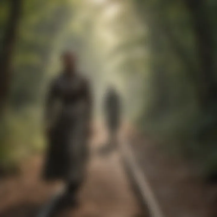 A historical representation of the Underground Railroad