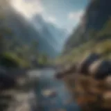 A breathtaking mountain landscape showcasing the beauty of nature