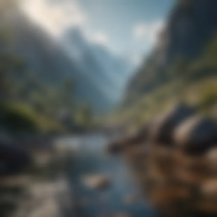 A breathtaking mountain landscape showcasing the beauty of nature