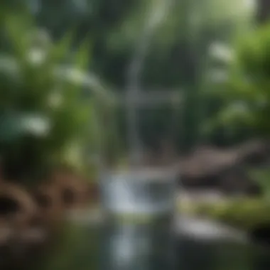 Natural water purification methods using plants