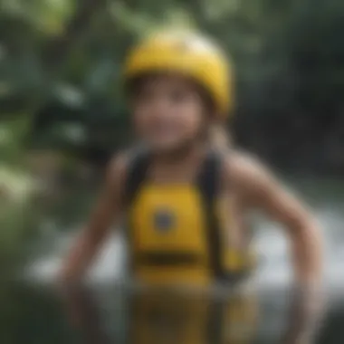 Learning About Water Safety Children engaging in a water safety activity