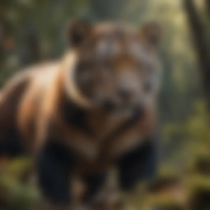 A colorful representation of various endangered animals
