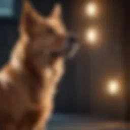 Dog exhibiting positive body language