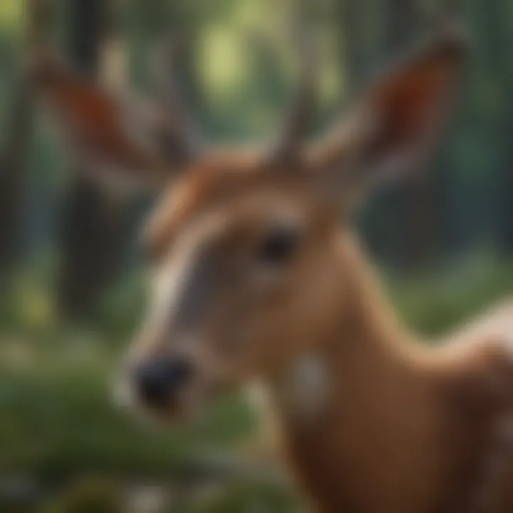 A close-up of a graceful deer representing gentleness and intuition