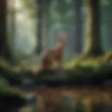 A mystical forest illustrating the connection between nature and animal spirits