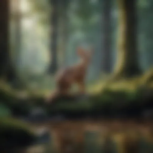 A mystical forest illustrating the connection between nature and animal spirits