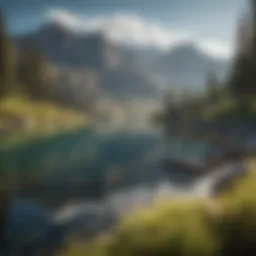 Idyllic Mountain Lake Reflections