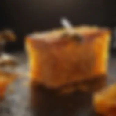Honeycomb filled with honey