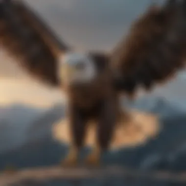 Capturing the Impressive Wingspan of an Eagle